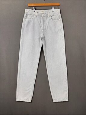 Citizens of Humanity Devi Low Slung Straight Jeans in OD, Pale Gray Denim, 27